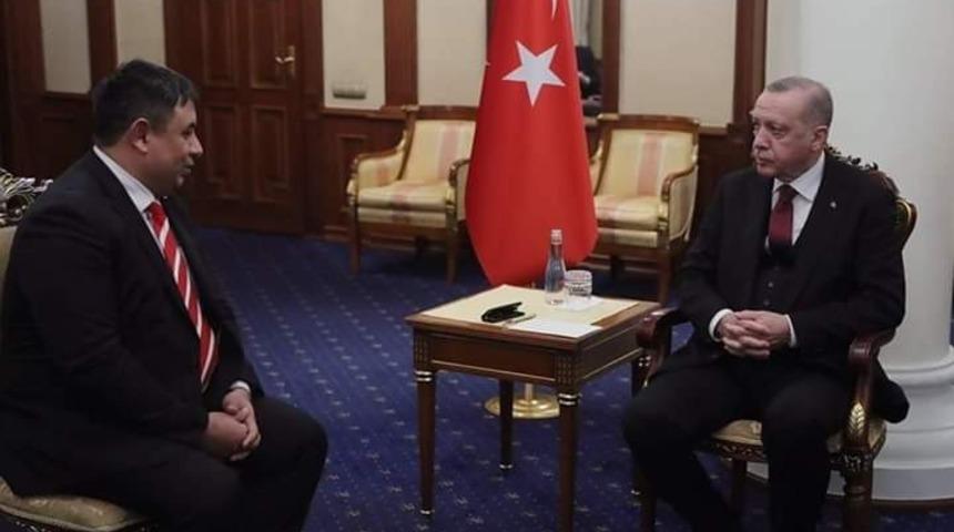 Cumhurbaşkanı Erdoğan, DATÜB Ukrayna temsilcisini kabul etti