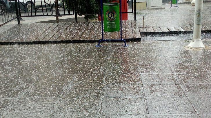 Malkara’da dolu ve sağanak yağış G4