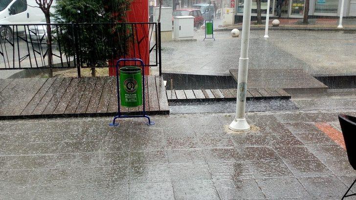 Malkara’da dolu ve sağanak yağış G5
