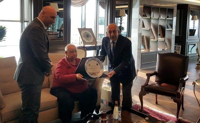 Rektör Murat’tan İÇDAŞ Yönetim Kurulu Başkanı Tacettin Arslan’a taziye ziyareti