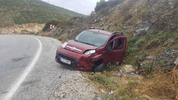 Takla atan araçtan burunları bile kanamadı G1