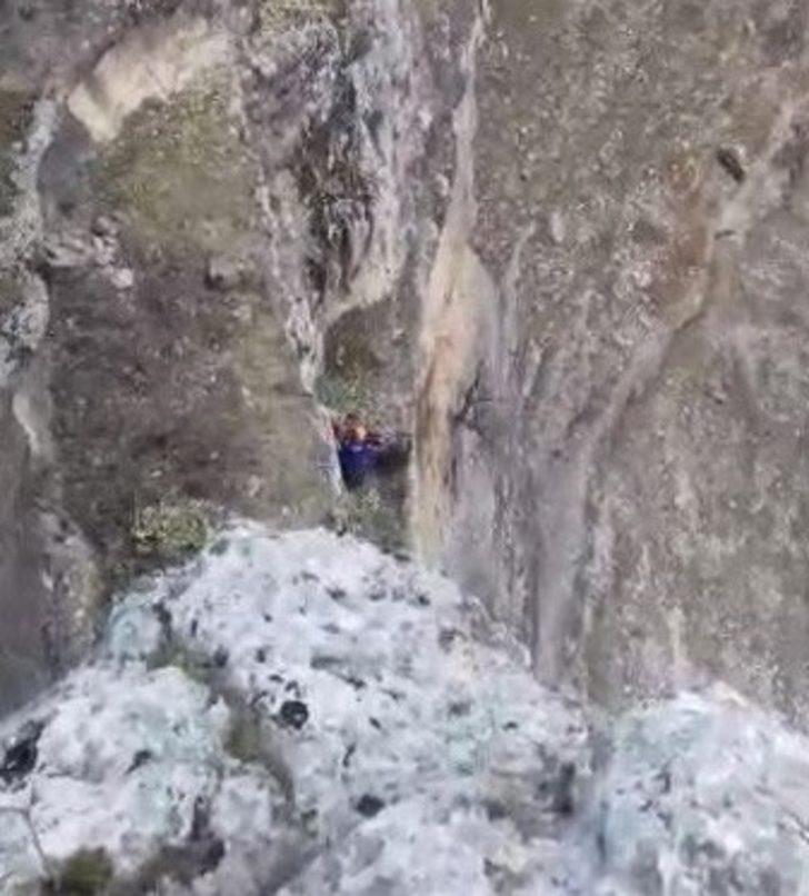 Kayalıklarda mahsur kalan keçileri AFAD ekipleri kurtardı G2