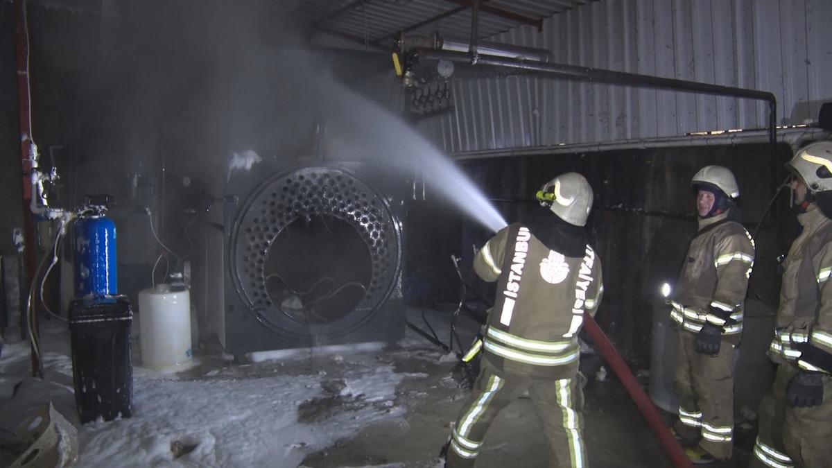 Bayrampaşa'da &ccedil;amaşır yıkama fabrikasında buhar kazanı patladı
