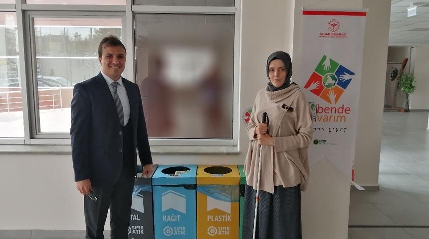 Kırıkkale’de görme engelli ve vatandaşlar için ’Ben de varım’ projesi