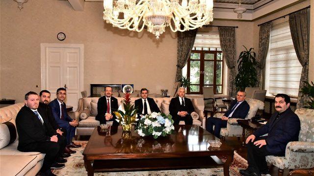 Türk Veteriner Hekimleri Birliğinden Vali Deniz’e ziyaret