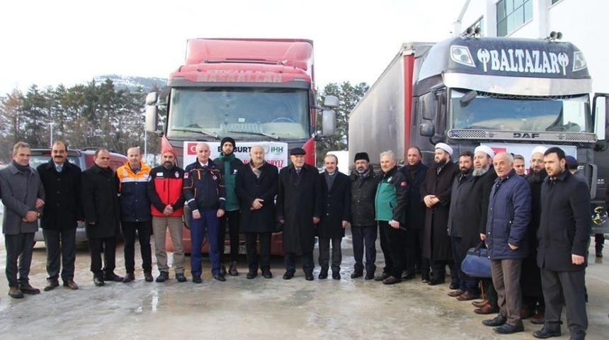 Bayburt&rsquo;tan İdlib&rsquo;e yardım eli