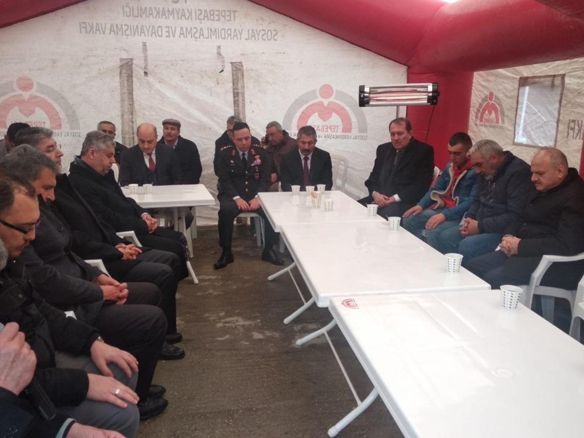 Vali &Ccedil;akacak&rsquo;ın taziye ziyareti