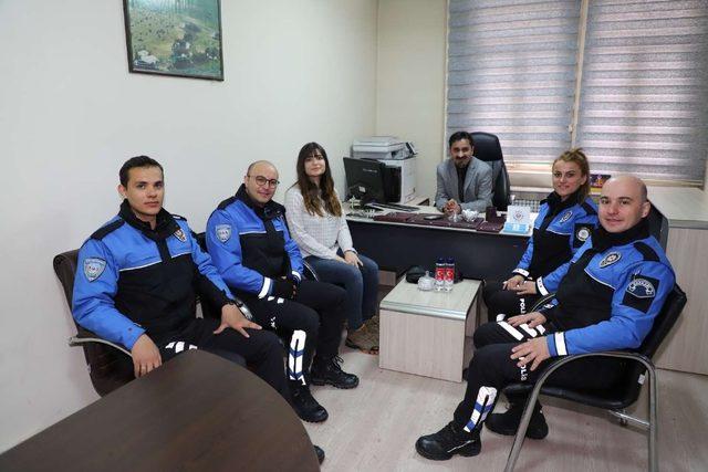 Hakkari polisinden İHA temsilcisi Taş’a ziyaret