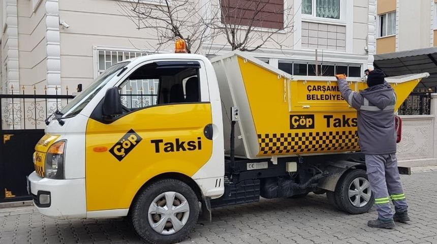 &Ccedil;arşamba&rsquo;da &ldquo;&ccedil;&ouml;p taksi&rdquo; uygulaması başladı