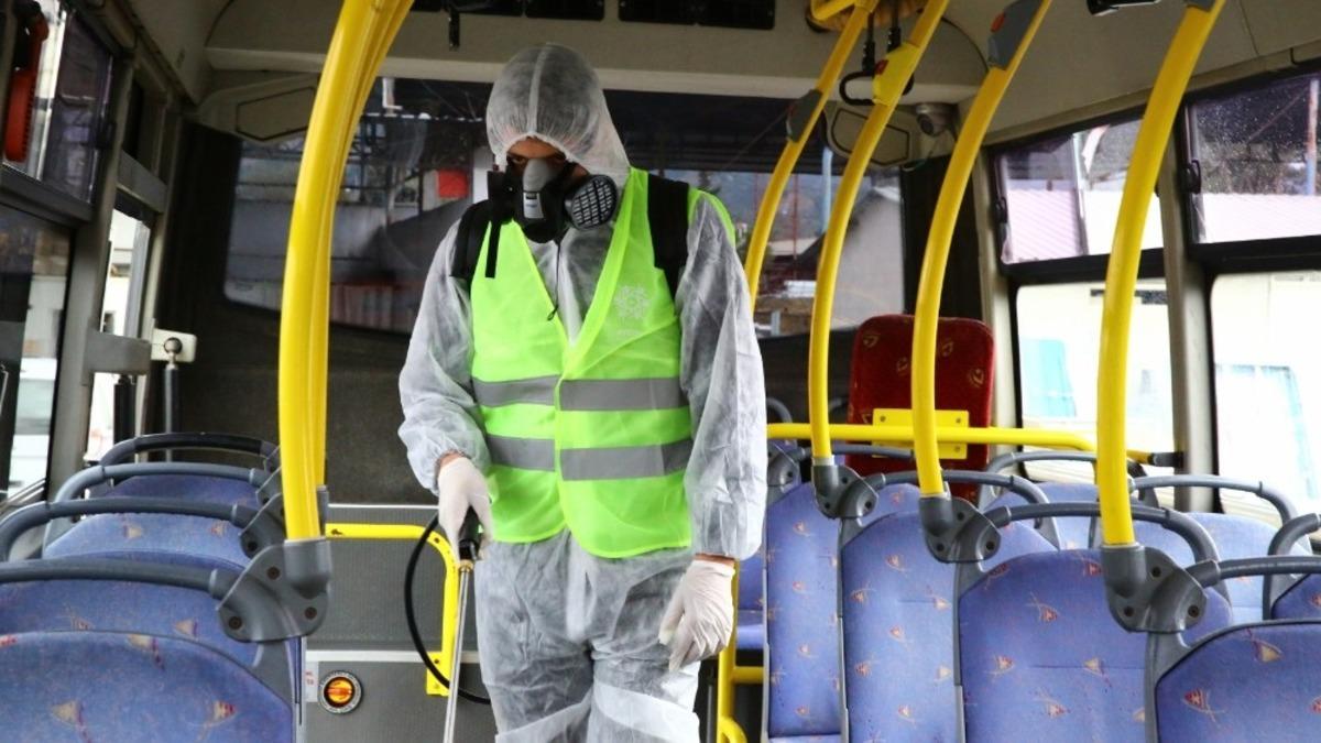 Aydın&rsquo;da şehir i&ccedil;i ulaşım ara&ccedil;ları dezenfekte edildi