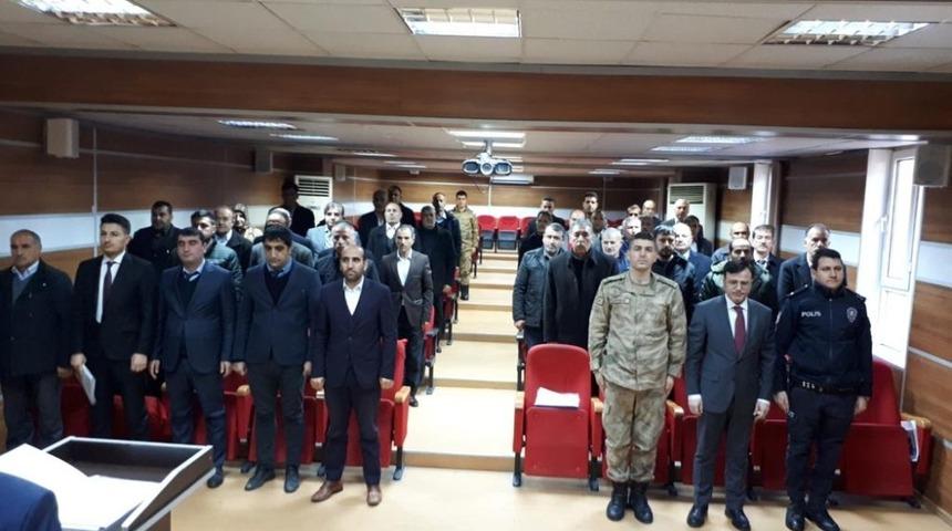 Kadına y&ouml;nelik şiddetle m&uuml;cadele toplantısı yapıldı