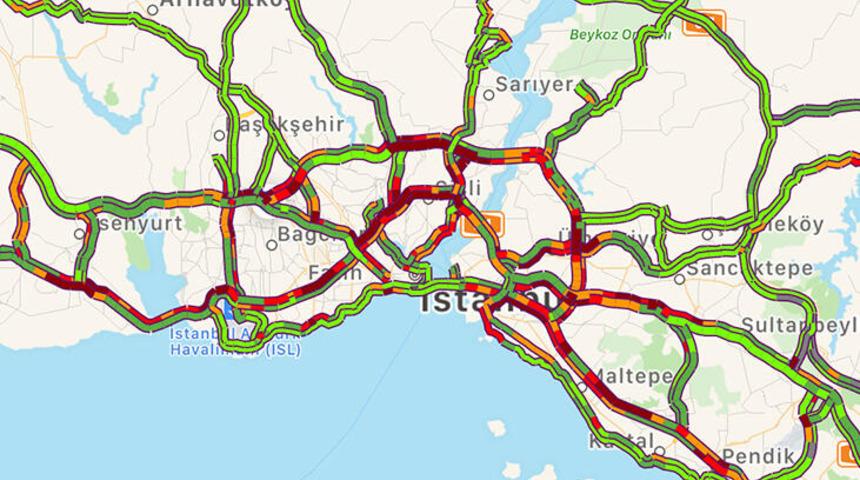 İstanbul'da trafik felç! Yola çıkacaklar dikkat