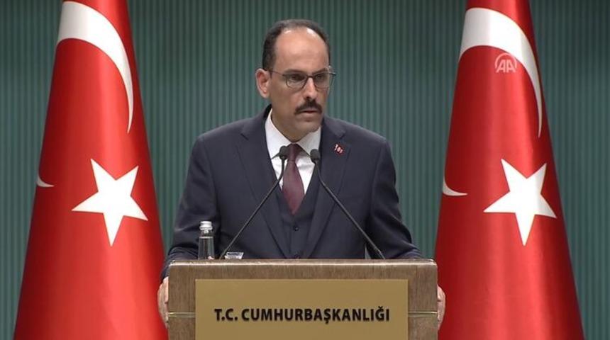 Cumhurbaşkanlığı S&ouml;zc&uuml;s&uuml; Kalın'dan Fransa'daki saldırıya kınama