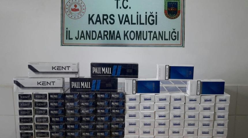 Kars&rsquo;ta ka&ccedil;ak sigara ele ge&ccedil;irildi