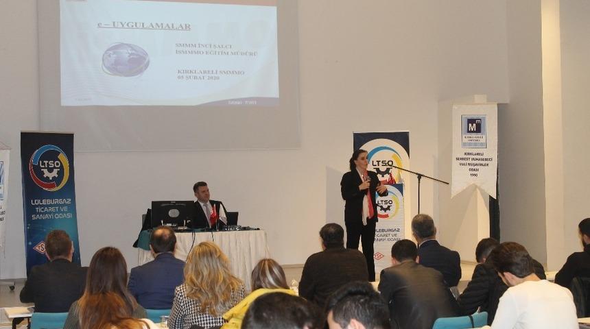 L&uuml;leburgaz&rsquo;da E-D&ouml;n&uuml;ş&uuml;m eğitimi d&uuml;zenlendi