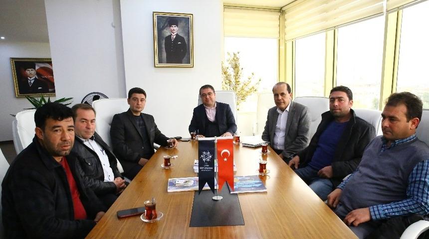 Aydın B&uuml;y&uuml;kşehir Belediyesi, Karpuzlu muhtarlarının taleplerini dinledi