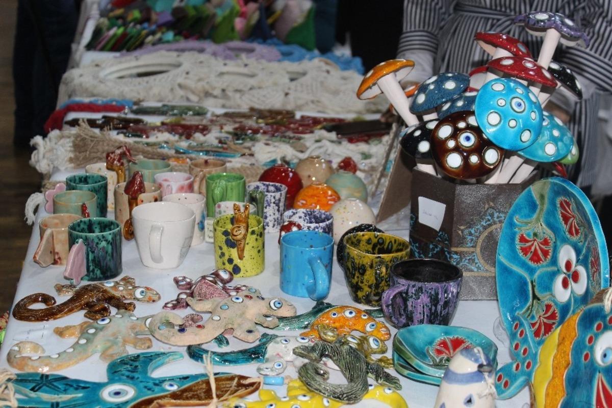 Ey&uuml;psultanlı girişimci kadınlar h&uuml;nerlerini sergiledi