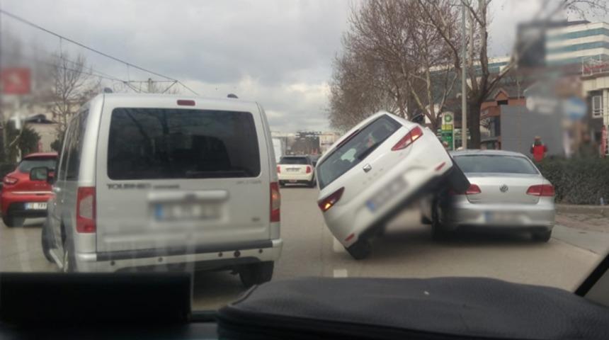 Bursa'da ilginç kaza! 