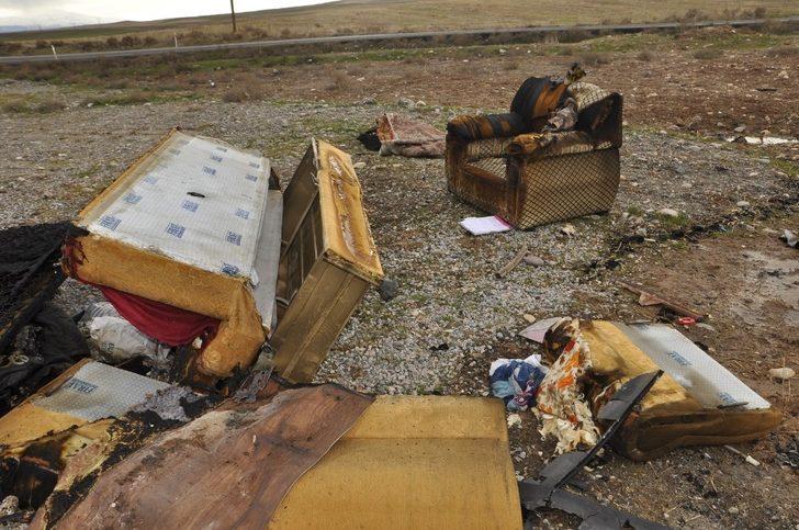 Yangın çıkan ev kullanılamaz hale geldi G1