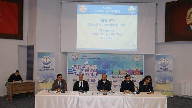 Kütahya’da Merkez İlçe Eğitim Kurumu Müdürleri Toplantısı