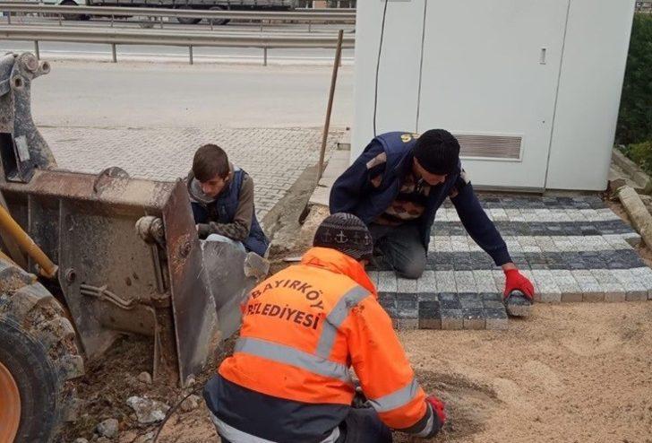 Bayırköy’de deforme olan kaldırımların yenileniyor G1