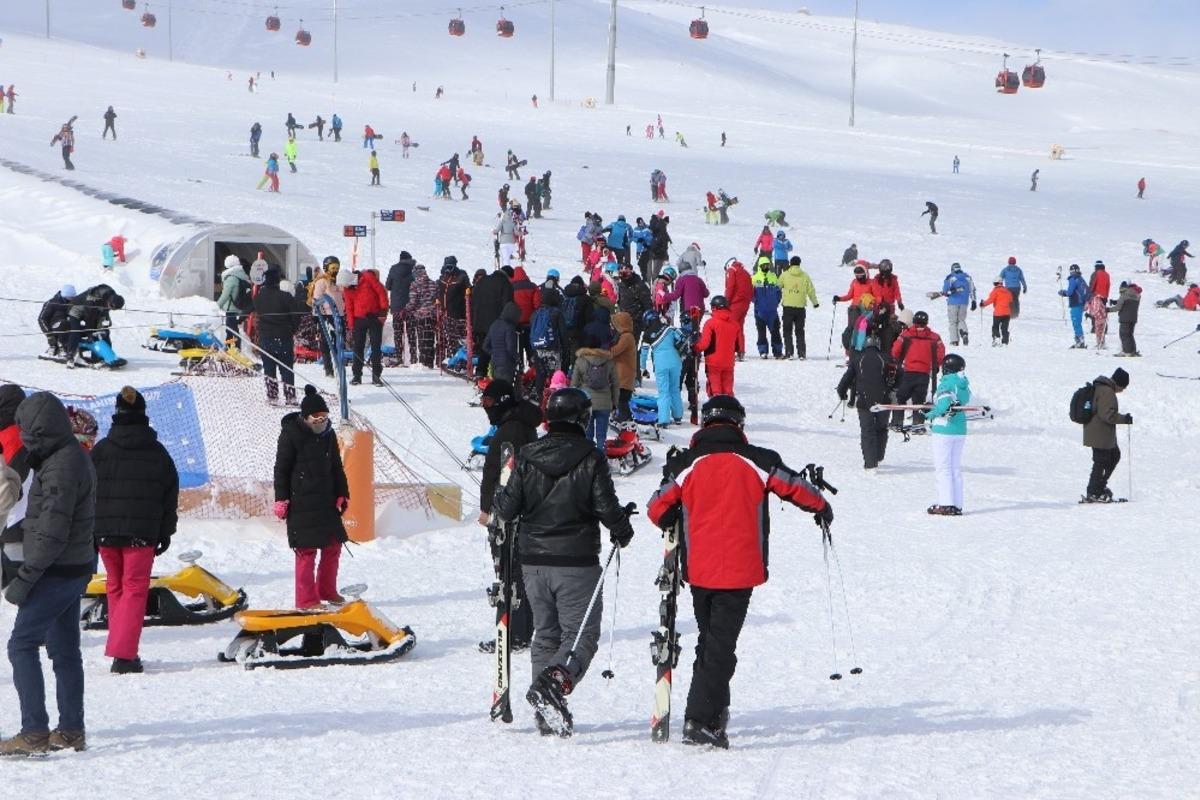 Erciyes&rsquo;te hafta sonu yoğunluğu