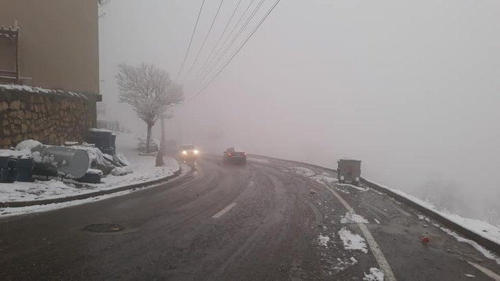 Kulp’ta kar yağışının ardından sis etkili oldu G1