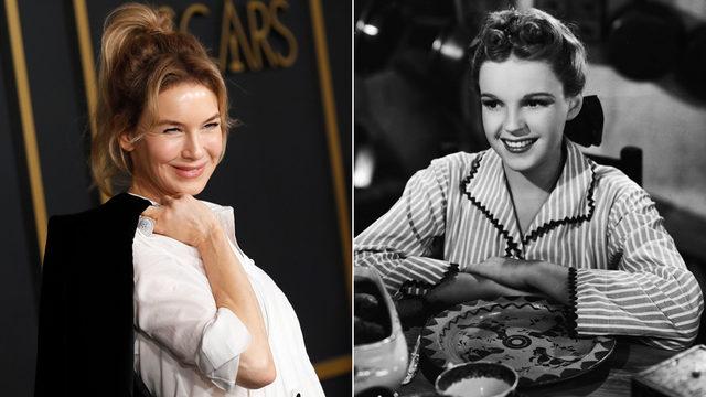 Renée Zellweger'in Judy Garland (sağdaki fotoğraf - 1956 yılında çekilmişti) canlandırması ona en iyi kadın ödülünü kazandırabilir.