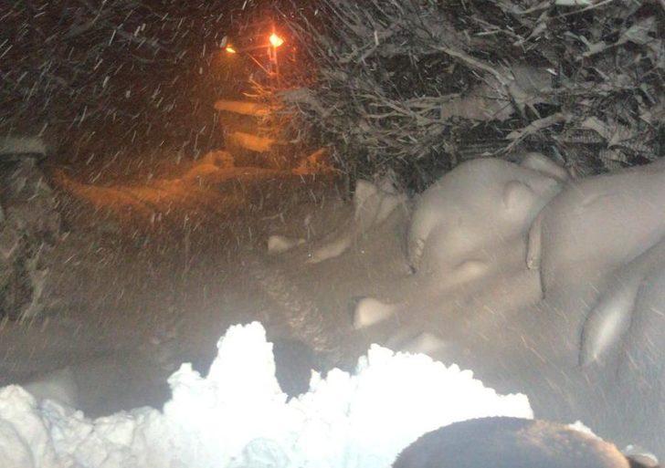 Karla mücadele ekibinin zor anları G2