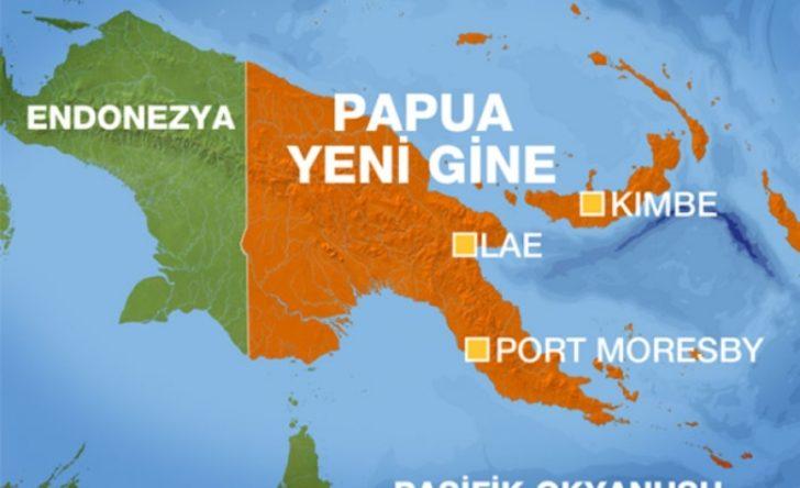 Papua Yeni Gine'de 6,2 büyüklüğünde deprem