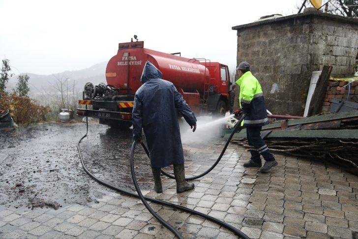 Evi yanan vatandaş için Fatsa Belediyesi seferber oldu G4