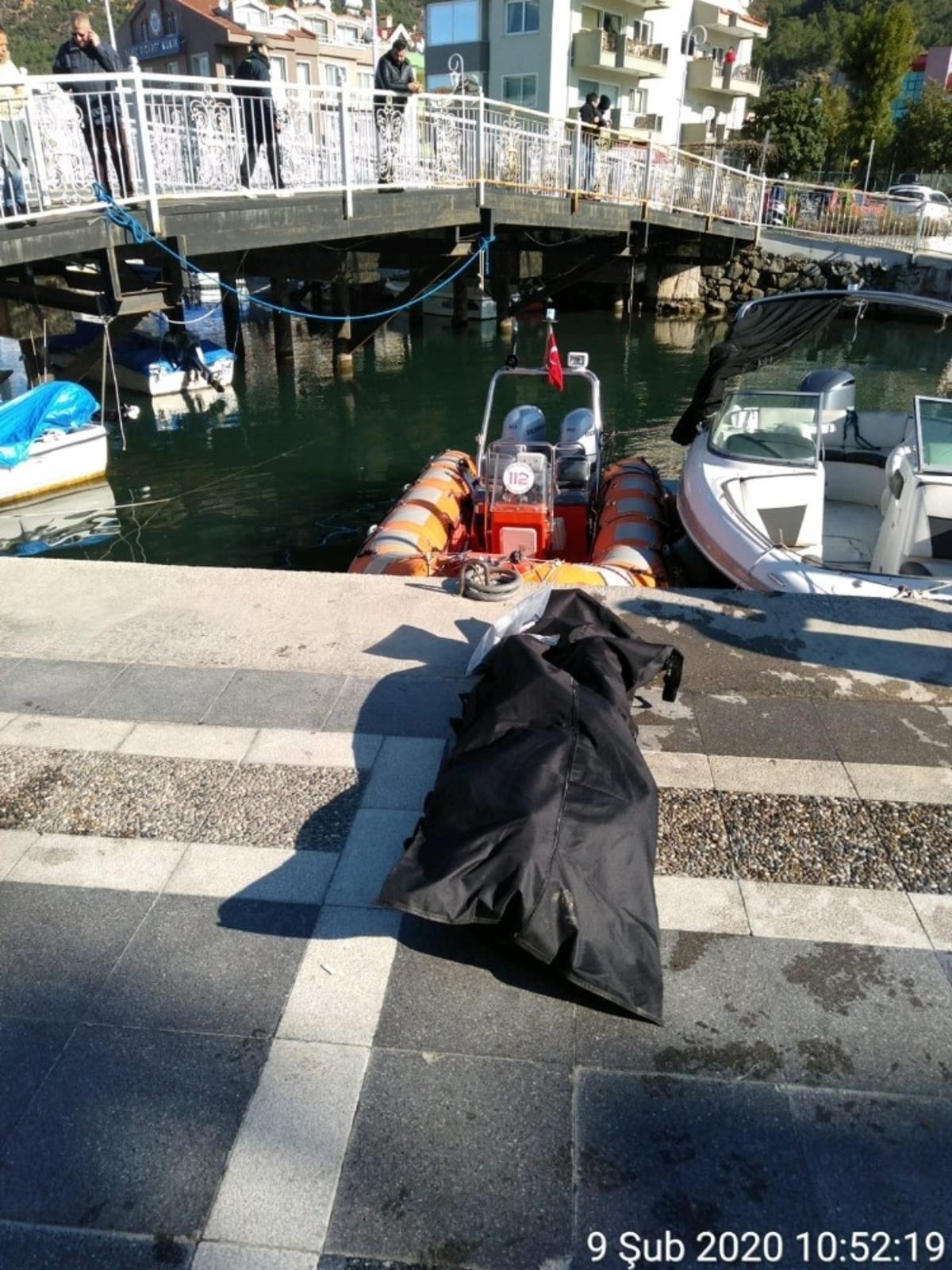 Marmaris&rsquo;te kimliği belirsiz erkek cesedi bulundu