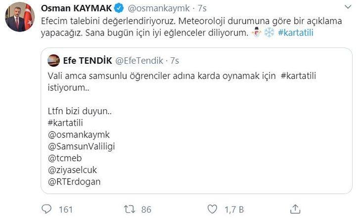 Vali Kaymak’ın öğrencilerle gülümseten kar tatili diyalogları G2