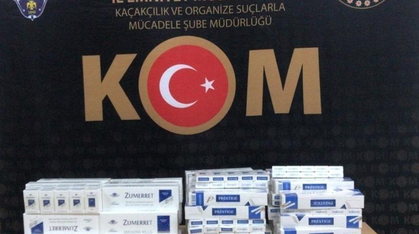 Gaziantep’te bin 50 paket kaçak sigara ele geçirildi