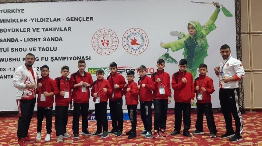 Kağızman, Wushu T&uuml;rkiye Şampiyonası&rsquo;na damgasını vurdu