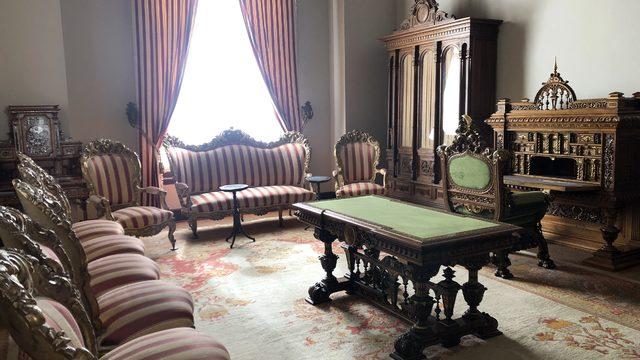 II. Abdülhamid'in Beylerbeyi Sarayı'ndaki odası görüntülendi