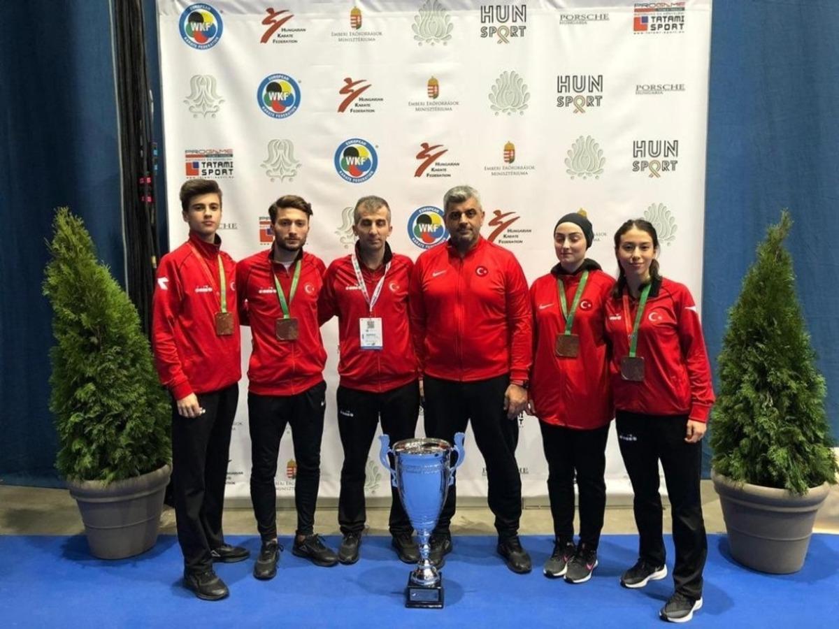 Karateciler Avrupa&rsquo;da fırtına gibi esti