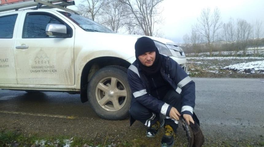 SEDAŞ ekipleri yaralı buldukları Doğan&rsquo;a yardım etti