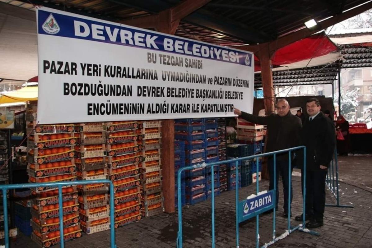 Usuls&uuml;z satış yapan esnafa tezgah kapatma cezası