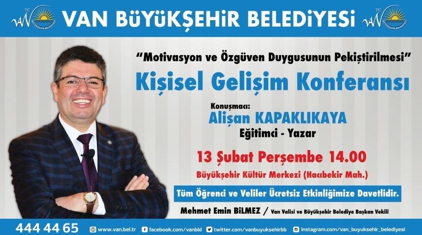 Van Büyükşehir Belediyesinden ‘kişisel gelişim’ konferansı