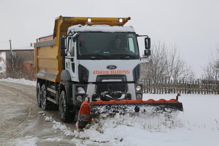 Atakum’da kar mücadelesi G1