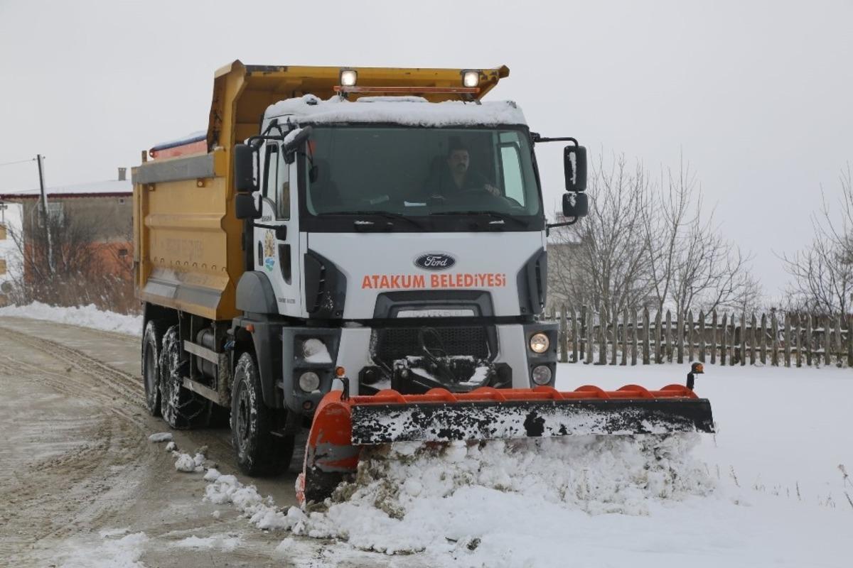 Atakum&rsquo;da kar m&uuml;cadelesi