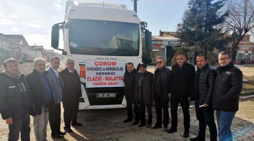 &Ccedil;orum&rsquo;dan Elazığ&rsquo;a yakacak yardımı