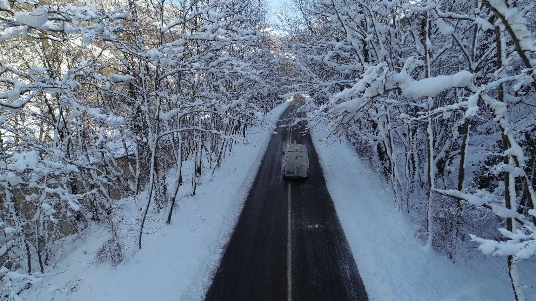 Safranbolu kar yağışı sonrası b&uuml;y&uuml;ledi