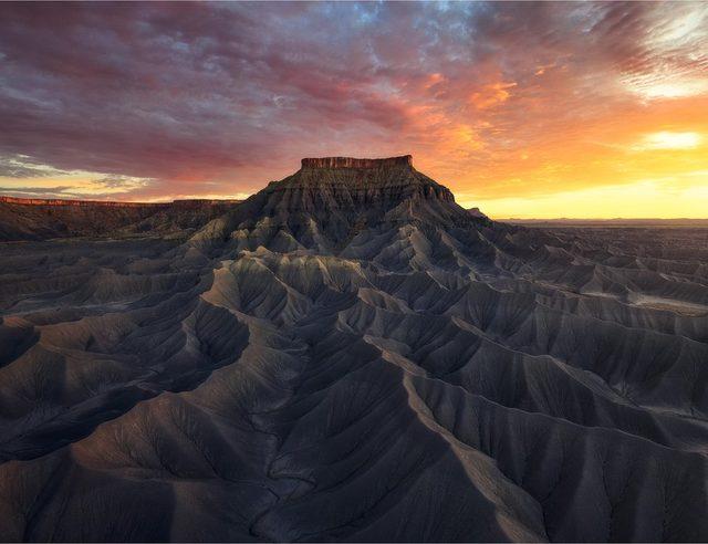 North Cainevlle Mesa, Capitol Reef Ulusal Parkı, Utah, ABD