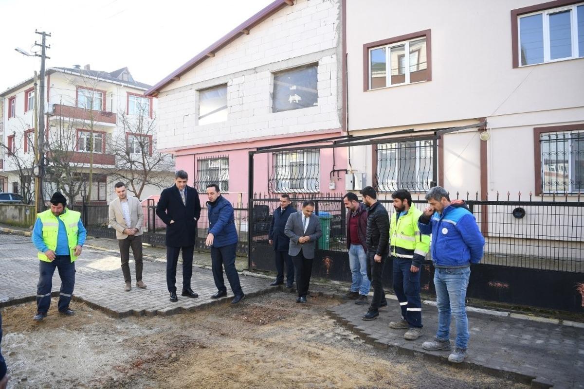 Başkan Kocaman &ccedil;alışmaları yerinde inceledi