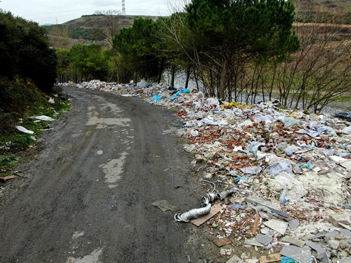 Başakşehir'de ormanlık alanı molozla doldurdular