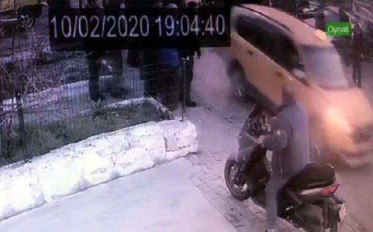 Taksici ile oto tamircisi arasında tartışma! Aracını üzerine sürdü G1