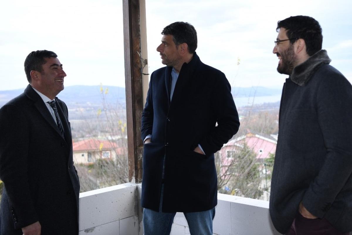 Başkan Kocaman yeni yapılan mesire alanında incelemelerde bulundu