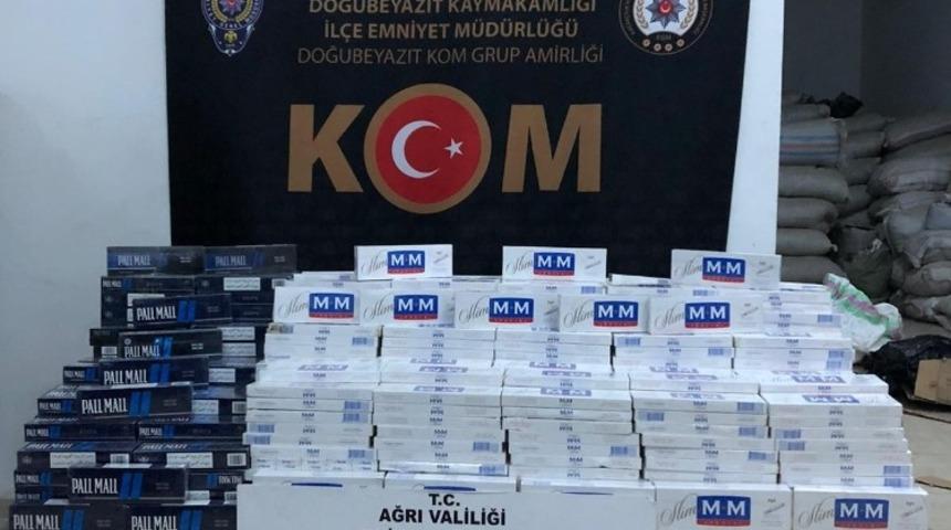 Ağrı&rsquo;da ka&ccedil;ak sigara operasyonu